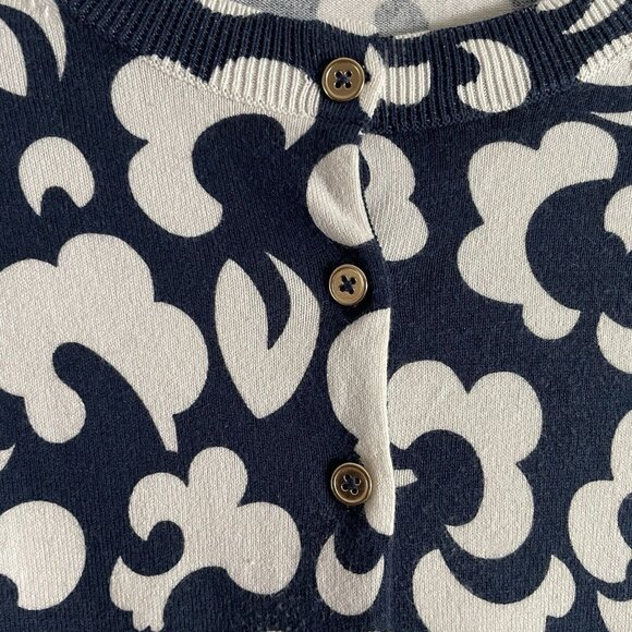 Boden Navy and White Floral Cardigan - Picture 6 of 10